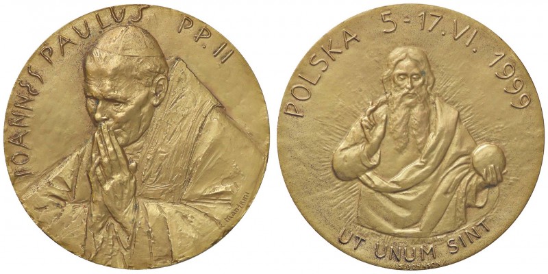 MEDAGLIE - PAPALI - Giovanni Paolo II (1978-2005) - Medaglia 1999 - Viaggio in P...