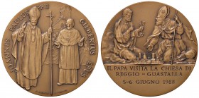 MEDAGLIE - PAPALI - Giovanni Paolo II (1978-2005) - Medaglia 1988 - Visita a Reggio Emilia e Guastalla AE Ø 50
FDC