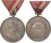 MEDAGLIE ESTERE - AUSTRIA - Francesco Giuseppe (1848-1916) - Medaglia Al Valore Barac 85 AG Ø 40
SPL