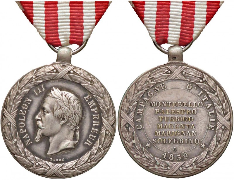 MEDAGLIE ESTERE - FRANCIA - Napoleone III (1852-1870) - Medaglia 1859 - Per la c...