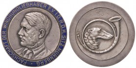 MEDAGLIE ESTERE - GERMANIA - Terzo Reich (1933-1945) - Medaglia Norimberga, medaglia premio per gara di cani levrieri AG Ø 43
SPL