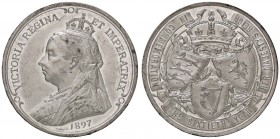 MEDAGLIE ESTERE - GRAN BRETAGNA - Vittoria (1837-1901) - Medaglia 1897 - 60° anniversario del regno MB Ø 37 Colpetti
qSPL/SPL