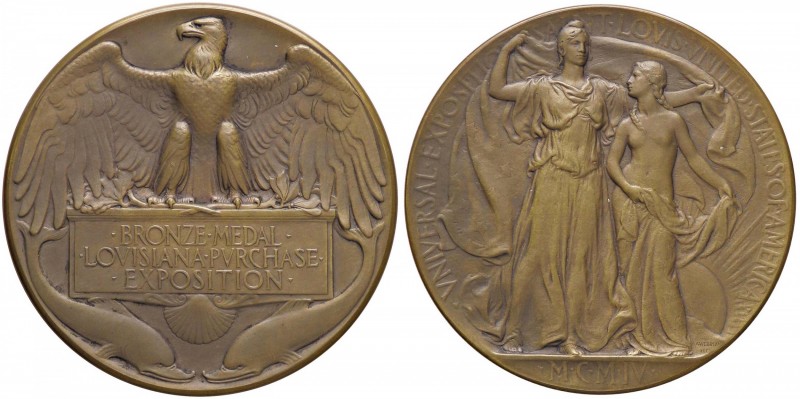 MEDAGLIE ESTERE - U.S.A. - Medaglia 1904 - Esposizione commerciale della Louisia...