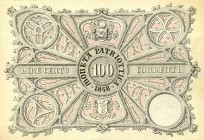 CARTAMONETA - LOMBARDO-VENETO - Moneta Patriottica di Venezia - 100 Lire 1848 Gav. 51 R
SPL+