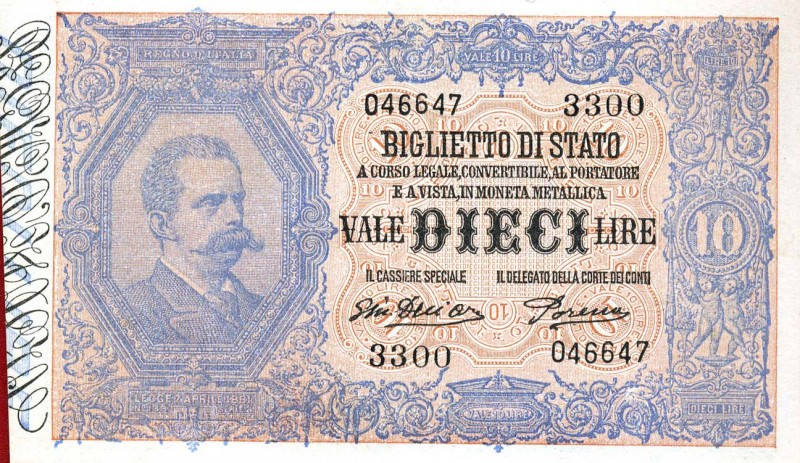 CARTAMONETA - BIGLIETTI DI STATO - Vittorio Emanuele III (1900-1943) - 10 Lire 2...
