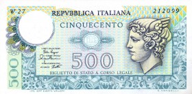 CARTAMONETA - BIGLIETTI DI STATO - Repubblica Italiana (monetazione in lire) (1946-2001) - 500 Lire - Mercurio 02/04/1979 Alfa 557sp; Lireuro 26Ca R S...