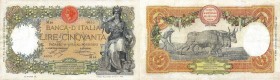 CARTAMONETA - BANCA d'ITALIA - Vittorio Emanuele III (1900-1943) - 50 Lire 20/05/1916 - Buoi Alfa 211; Lireuro 4B RR Stringher/Sacchi Pressato
BB