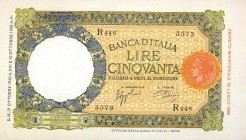CARTAMONETA - BANCA d'ITALIA - Vittorio Emanuele III (1900-1943) - 50 Lire - Lupa 21/10/1938 - I° Tipo Alfa 239; Lireuro 6J Azzolini/Urbini
qFDS