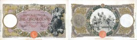 CARTAMONETA - BANCA d'ITALIA - Vittorio Emanuele III (1900-1943) - 500 Lire - Capranesi 23/03/1942 - Fascio I° tipo Alfa 525; Lireuro 29Y Azzolini/Urb...