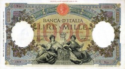 CARTAMONETA - BANCA d'ITALIA - Vittorio Emanuele III (1900-1943) - 1.000 Lire - Rep. Marinare (Fascio) 15/04/1935 Alfa 656; Lireuro 44F RR Azzolini/Ci...