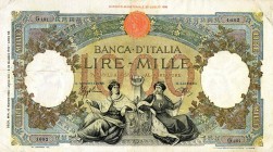 CARTAMONETA - BANCA d'ITALIA - Vittorio Emanuele III (1900-1943) - 1.000 Lire - Rep. Marinare (Aquila) 15/03/1943 Alfa 674; Lireuro 46E R Azzolini/Urb...