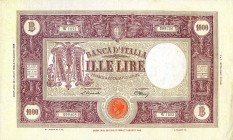 CARTAMONETA - BANCA d'ITALIA - Repubblica Italiana (monetazione in lire) (1946-2001) - 1.000 Lire - Barbetti (testina) 22/07/1946 Alfa 638; Lireuro 51...