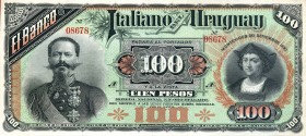 CARTAMONETA - ITALIA OLTRE I CONFINI - Banco Italiano dell'Uruguay (1887) - 100 Pesos 20/09/1887 Gav. 210 R
FDS