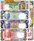 CARTAMONETA ESTERA - SIERRA LEONE - Repubblica - Serie 1984 6 valori, dal 50 cent ai 20 leones
FDS