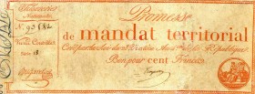 CARTAMONETA ESTERA - FRANCIA - Costituzione (1791-1795) - 100 Franchi Restauri diffusi
MB