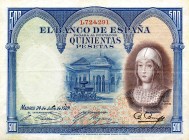 CARTAMONETA ESTERA - SPAGNA - Alfonso XIII (1886-1931) - 500 Pesetas 24/06/1927
qBB