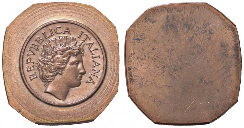 VARIE Prova di stampa (?) di moneta o medaglia in CU, mm 30
FDC