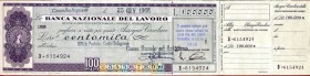 VARIE - Assegni Lotto di 2 assegni anni '60 con matrice
BB