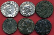 LOTTI - Imperiali Nerone, A. Severo, Valeriano I, Licinio I, Costante II, Giuliano II Lotto di 6 monete
MB÷qSPL