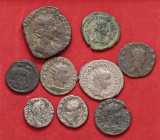LOTTI - Imperiali Commodo, Valeriano I, Gordiano III, anonima, Vespasiano, Gallieno (2), Probo, Erennia Lotto di 9 monete
B÷MB+
