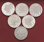 LOTTI - Estere AUSTRIA - 10 scellini 1965-1966-1970-1971-1972-1973 Lotto di 5 monete
FS