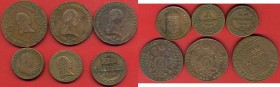 LOTTI - Estere AUSTRIA - Lotto di 6 monete in CU
MB÷SPL