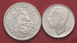 LOTTI - Estere BELGIO - 5 ecu 1987 e 250 franchi 1994 Lotto di 2 monete
FS