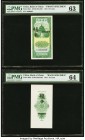 China Bank of China and Central Bank of China 10 Cents; 50 Yuan; 100 Yuan 1941; 1944 Pick 89s1; 89s2; 255; 256s Issued Note and Specimen PMG Choice Un...