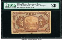 China Ningpo Commercial Bank, Shanghai 1 Dollar 1.9.1925 Pick 546 S/M#S107-30 PMG Very Fine 20. Issued through the Shanghai branch of this Japanese ov...
