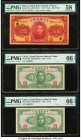 China Central Reserve Bank of China 5 Yuan; 1 Yuan (2) 1940; 1943 (2) Pick J10b; J19a (2) PMG Choice About Unc 58; Gem Uncirculated 66 EPQ (2). Three ...