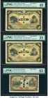 Japan Bank of Japan 200 (2); 5 (2); 100 (2) Yen ND (1944) (2); ND (1945) (4) Pick 44s3 (2); 55s2 (2); 78As2 (2) Specimen Group PMG Choice Very Fine 35...