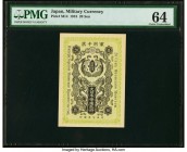 Japan Military Currency 20 Sen 1918 Pick M14 PMG Choice Uncirculated 64. An interesting and beautiful Japanese occupation issue, these notes were rede...