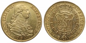 1790. Carlos IV (1788-1808). Madrid. 2 escudos. MF. Au. Bellísima. Pleno brillo original. SC. Est.700.