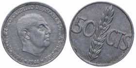 1966*68. Franco (1939-1975). Madrid. 50 céntimos. Al. Reverso girado 30%. EBC. Est.15.
