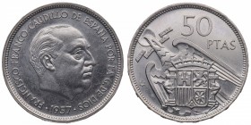 1957*69. Franco (1939-1975). Madrid. 50 pesetas. Ni. Rara y más así. Muy bella. SC. Est.900.