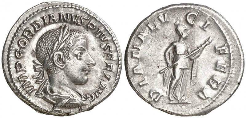 (241-242 d.C.). Gordiano III. Denario. (Spink 8673) (S. 69) (RIC. 127). 3,03 g. ...