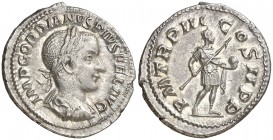 (241 d.C.). Gordiano III. Denario. (Spink 8680) (S. 243) (RIC. 115). 3,65 g. EBC-/EBC.