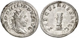 (248 d.C.). Filipo I. Antoniniano. (Spink 8961) (S. 193) (RIC. 24c). 4,28 g. EBC.