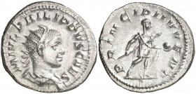 (245-246 d.C.). Filipo II. Antoniniano. (Spink 9242) (S. 54) (RIC. 216c). 4,09 g. MBC+/EBC-.