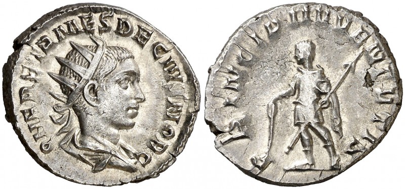 (250-251 d.C.). Herennio Etrusco. Antoniniano. (Spink 9523) (S. 26) (RIC. 147c)....