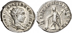 (250-251 d.C.). Herennio Etrusco. Antoniniano. (Spink 9523) (S. 26) (RIC. 147c). 4,43 g. EBC+/EBC-.