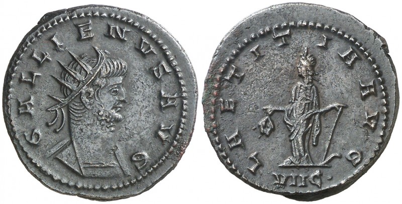 (262-263 d.C.). Galieno. Antoniniano. (Spink 10250 var) (S. 425) (RIC. 616). 3,8...