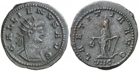 (262-263 d.C.). Galieno. Antoniniano. (Spink 10250 var) (S. 425) (RIC. 616). 3,83 g. EBC-.