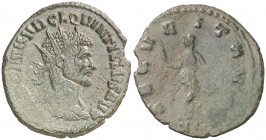 (270 d.C.). Quintilo. Antoniniano. (Spink 11451) (Co. 63 var) (RIC. 31). 2,85 g. Acuñación floja en parte. MBC+/MBC.