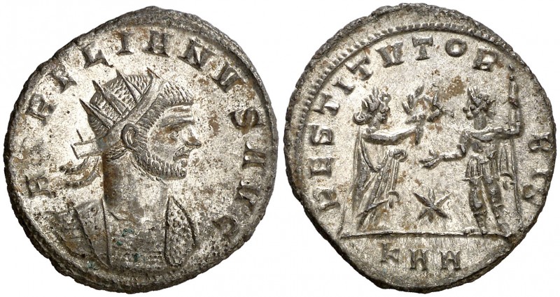 (274-275 d.C.). Aureliano. Antoniniano. (Spink 11592 var) (Co. 198) (RIC. 290). ...