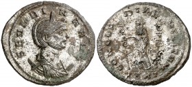 (275 d.C.). Severina. Antoniniano. (Spink 11705 var) (Co. 7) (RIC. 8). 3,95 g. Plateado original íntegro. EBC-.