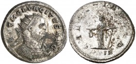 (275-276 d.C.). Tácito. Antoniniano. (Spink 11782 var) (Co. 52 var) (RIC. 89). 4,34 g. Plateado original íntegro. EBC-.