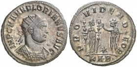 (276 d.C.). Floriano. Antoniniano. (Spink 11869 var) (Co. 71) (RIC. 111). 3,99 g. Leve grieta radial. EBC-.