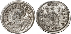 (281 d.C.). Probo. Antoniniano. (Spink 11965 var) (Co. 126) (RIC. 481). 3,56 g. Plateado original íntegro. EBC-.