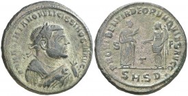 (305-306 d.C.). Maximiniano Hércules. Sérdica. Follis. (Spink 13408) (Co. 493) (RIC. 15b). 9,23 g. MBC+.